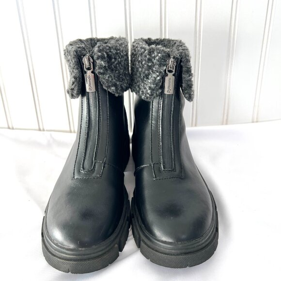 New Blondo Plaka Waterproof Boot Size 6 Black‎ Leather Lug Sole Leather Winter - Picture 2 of 5